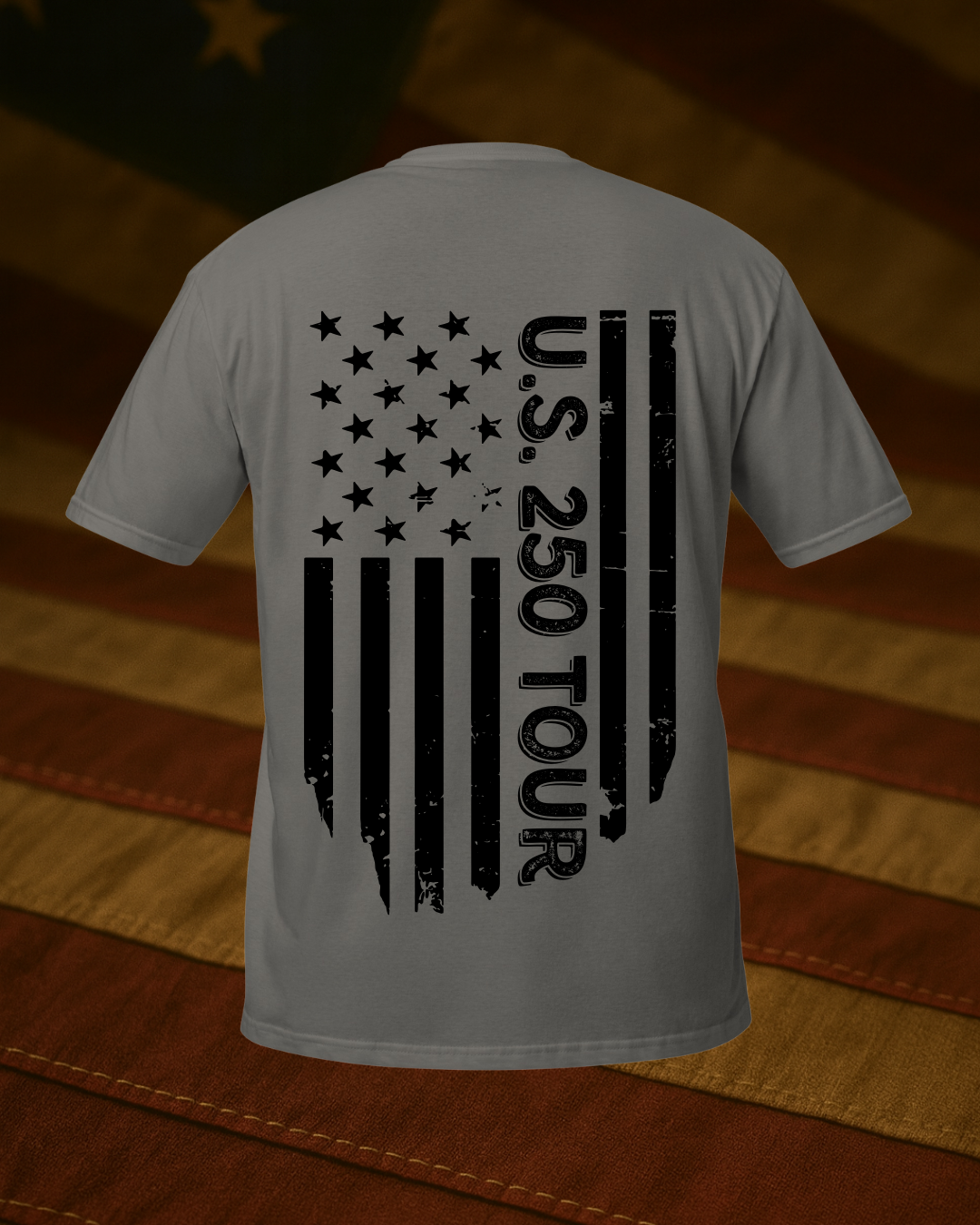 U.S. 250 Grey Short Sleeve T-Shirt